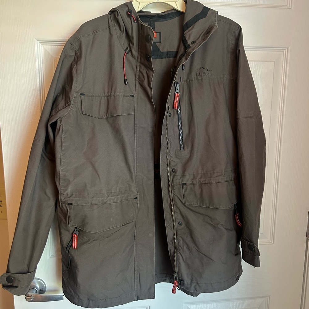 L.L. Bean tekcotton rain jacket women’s large
